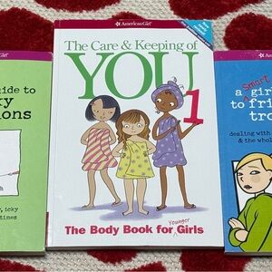 American Girl The Care & Keeping of You 1 Book with Green and Purple Accents